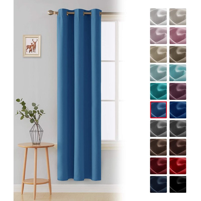 Modern minimalist bedroom living room blackout curtains,Pure color blackout curtains for hotel living room/