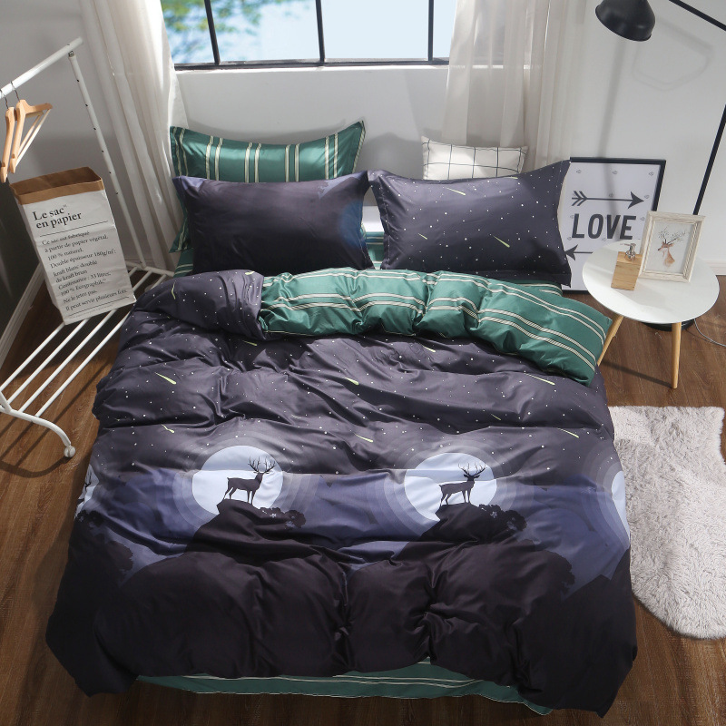 Dark Color Soft  High Quality Bedding Set, Animal Printing European  Bed Set/