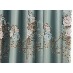 Wholesale moroccan embroidered printed valance fabric, New theater used russian curtain%