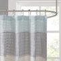 Washabl Ruffled Style Waterproof Polyester Shower Curtain,Striped modern shower curtain