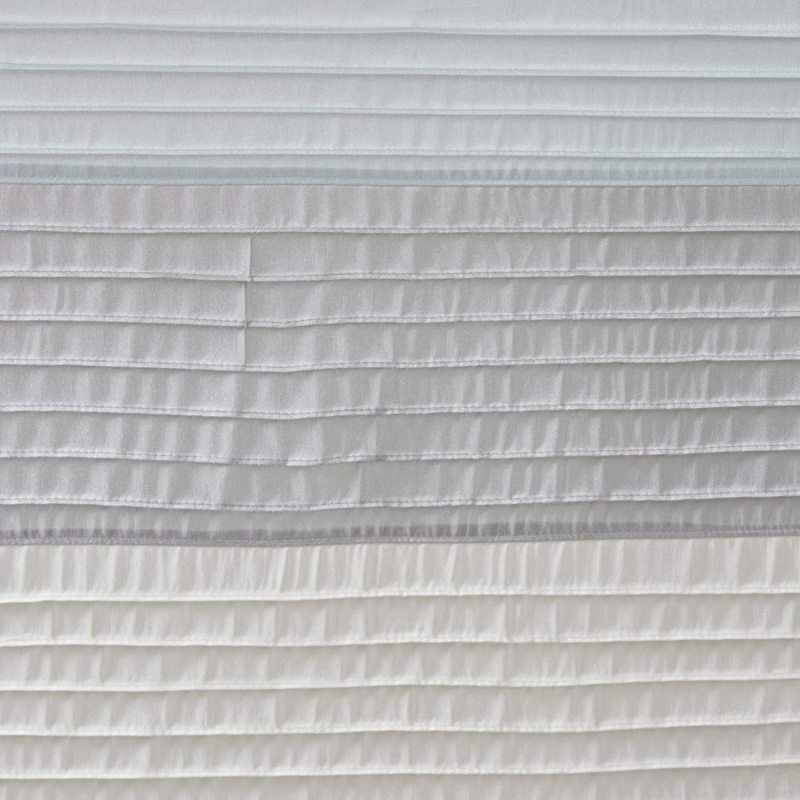 Washabl Ruffled Style Waterproof Polyester Shower Curtain,Striped modern shower curtain