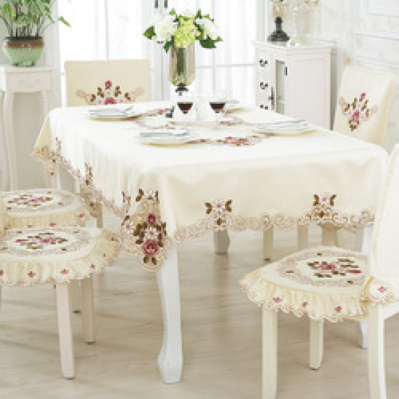 Cheap Fancy Tablecloth, European Embroidered Table Cloth   Wholesale Modern Table Cloth/