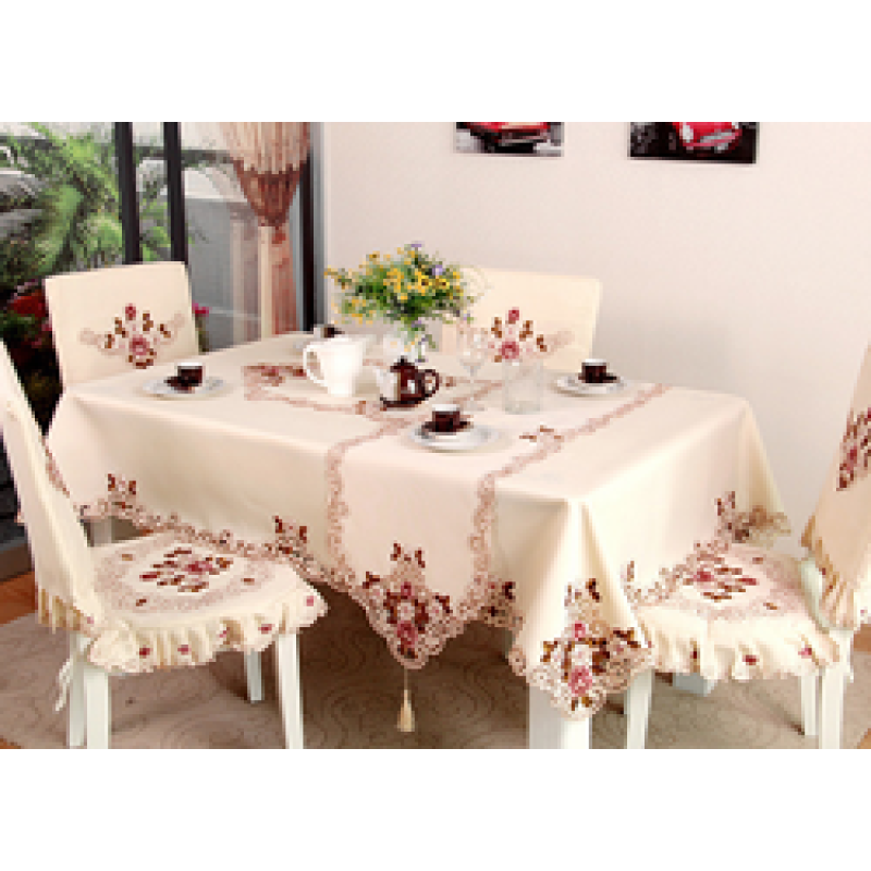 Cheap Fancy Tablecloth, European Embroidered Table Cloth   Wholesale Modern Table Cloth/