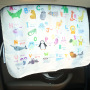 2022 Children cute animal cartoon pattern letter fruits animal dinosaur Sun shade Suction cup sunscreen automobiles car curtain
