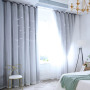 Modern design 100% Polyester luxury hotel quality blackout window curtains