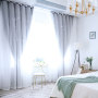 Modern design 100% Polyester luxury hotel quality blackout window curtains