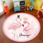 Hot products Polyester custom made cartoon cute round 200CM animal print Kids Floor Mats for home bedroom coffee table