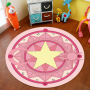 Hot products Polyester custom made cartoon cute round 200CM animal print Kids Floor Mats for home bedroom coffee table