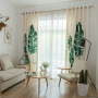 Amazon Top Seller 2019  Curtains Printed Leaves,Fancy Blackout Curtain Cloth Livingroom Curtains#