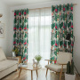 Amazon Top Seller 2019  Curtains Printed Leaves,Fancy Blackout Curtain Cloth Livingroom Curtains#