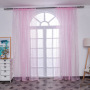 Amazon Bedroom Korean Solid Color Curtains Manufacturers Supply Full Blackout Curtains, Star Hot Silver Bead Rope Flat Window