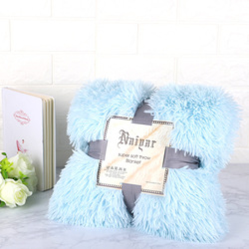 Super Soft Long Faux Fur Coral Fleece Blanket Warm Elegant Cozy With Fluffy Sherpa Throw Blanket Bed Sofa Blankets Gift