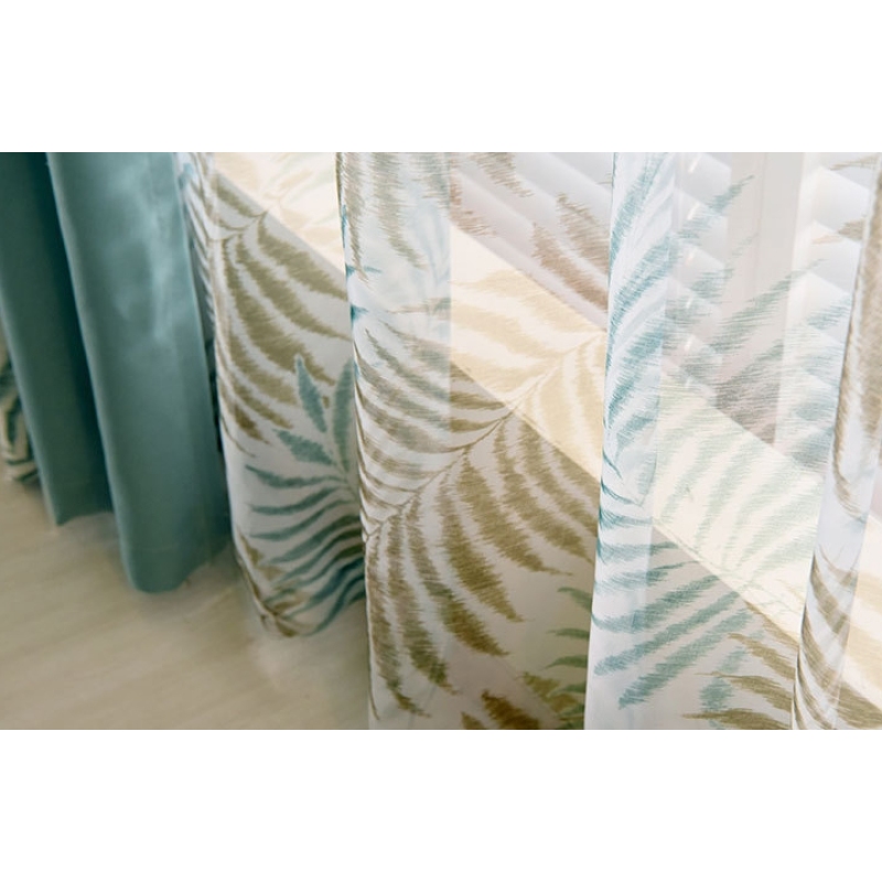 100% Polyester Blackout Club Room Printed Living Room Sets Curtains