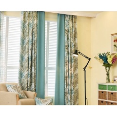 100% Polyester Blackout Club Room Printed Living Room Sets Curtains
