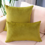 Polyester Velvet Cushion Cover Fabric, Soft Red Pillow Covers /