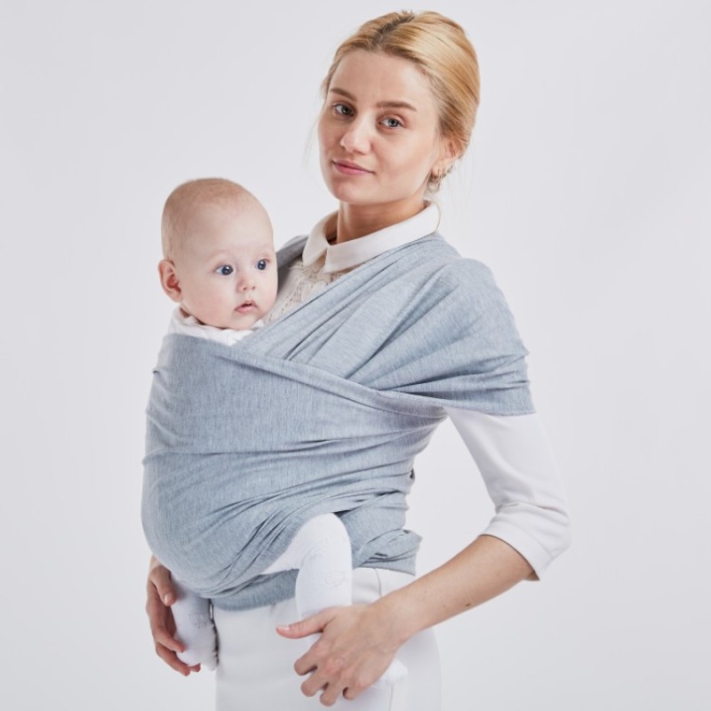 Baby Wrap Carrier and Ring Sling, Adjustable Breathable Mesh Baby Wrap For Infant, Stretchy Infant Sling For Newborn Summer Belt