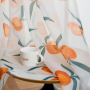 Nordic ins wind Morandi hand-painted peach curtains, customized fresh and rural children's blackout curtains/