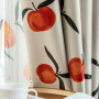 Nordic ins wind Morandi hand-painted peach curtains, customized fresh and rural children's blackout curtains/