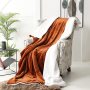 Soft Warm Coral Fleece Flannel Blankets For Beds Faux Fur Mink Throw Solid Color Sofa Cover Bedspread Winter Plaid Blankets