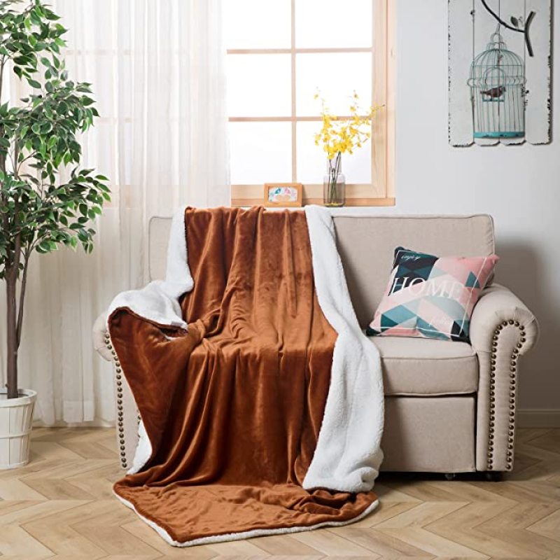 Soft Warm Coral Fleece Flannel Blankets For Beds Faux Fur Mink Throw Solid Color Sofa Cover Bedspread Winter Plaid Blankets