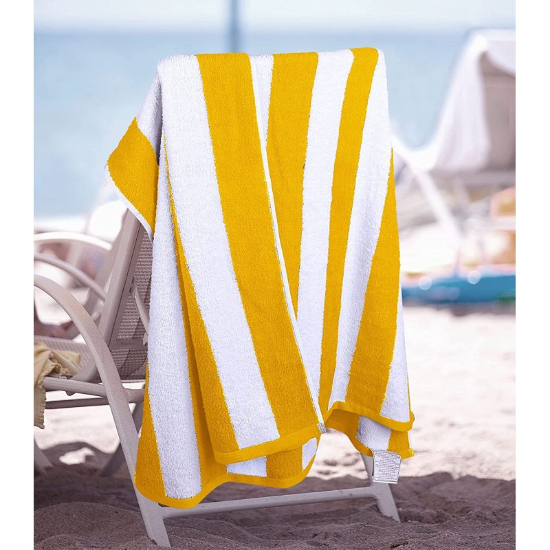 Luxury large packages striped beach towel ring spindle cotton pool towel, soft fast drying swimming towel, various packages/