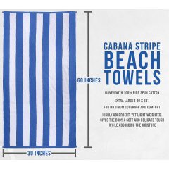 Luxury large packages striped beach towel ring spindle cotton pool towel, soft fast drying swimming towel, various packages/