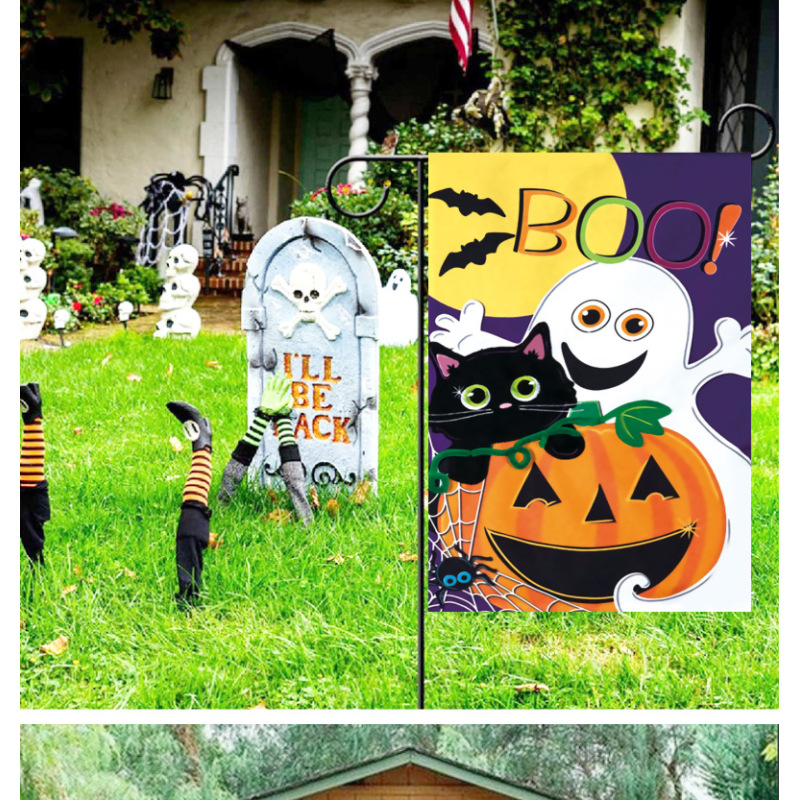 Hot Sale 100D Polyester Outdoor Garden Flag, Custom Double Sided Printing Spring Garden Flags/