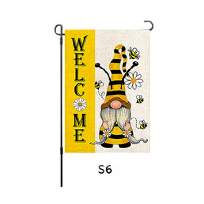 Hot Sale 100D Polyester Outdoor Garden Flag, Custom Double Sided Printing Spring Garden Flags/