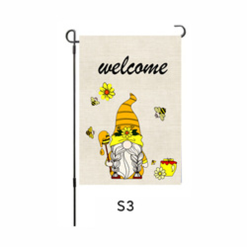 Hot Sale 100D Polyester Outdoor Garden Flag, Custom Double Sided Printing Spring Garden Flags/