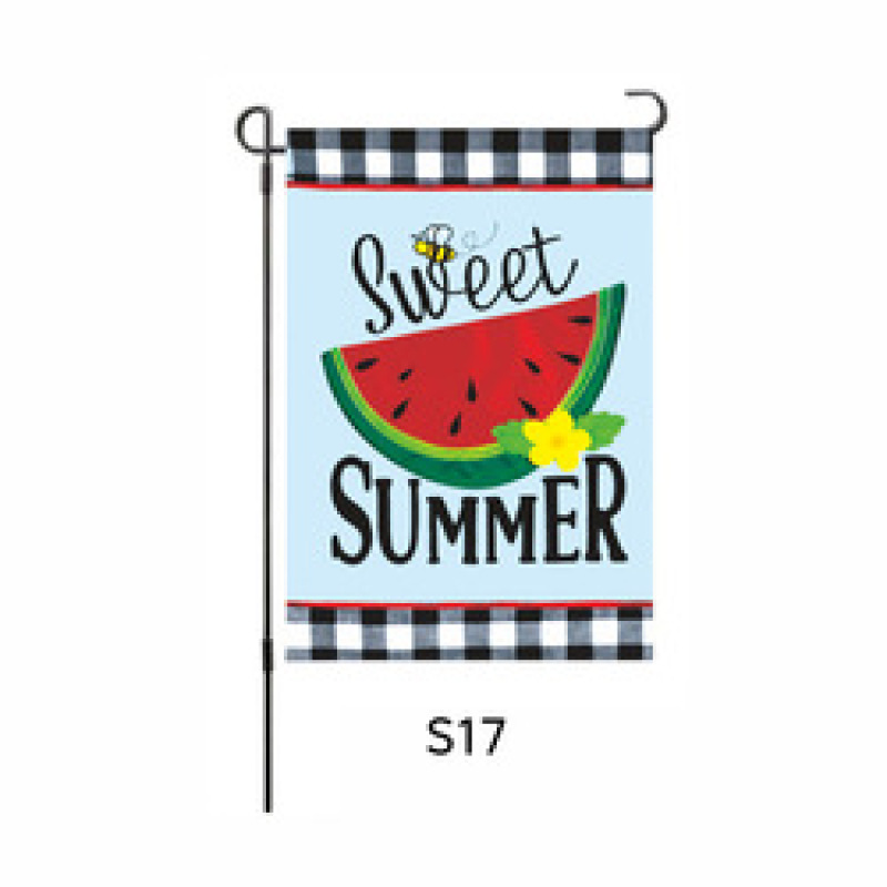 Hot Sale 100D Polyester Outdoor Garden Flag, Custom Double Sided Printing Spring Garden Flags/