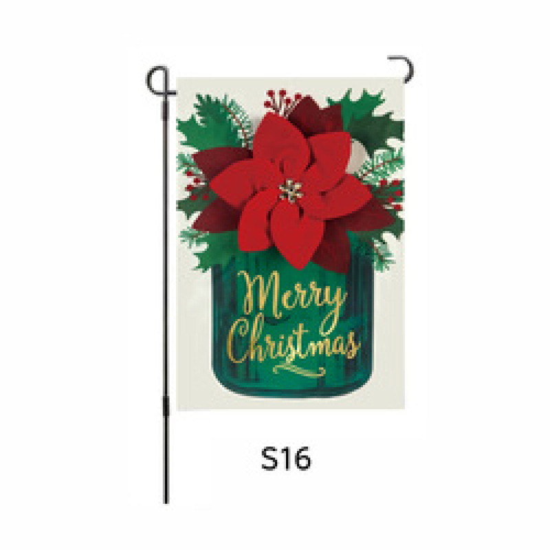 Hot Sale 100D Polyester Outdoor Garden Flag, Custom Double Sided Printing Spring Garden Flags/