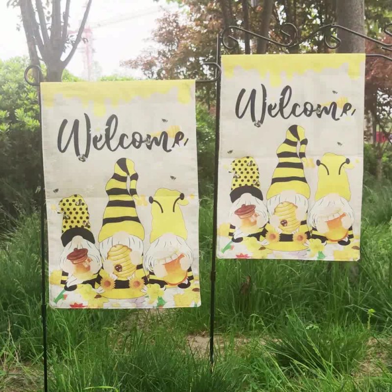 Hot Sale 100D Polyester Outdoor Garden Flag, Custom Double Sided Printing Spring Garden Flags/