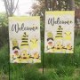Hot Sale 100D Polyester Outdoor Garden Flag, Custom Double Sided Printing Spring Garden Flags/