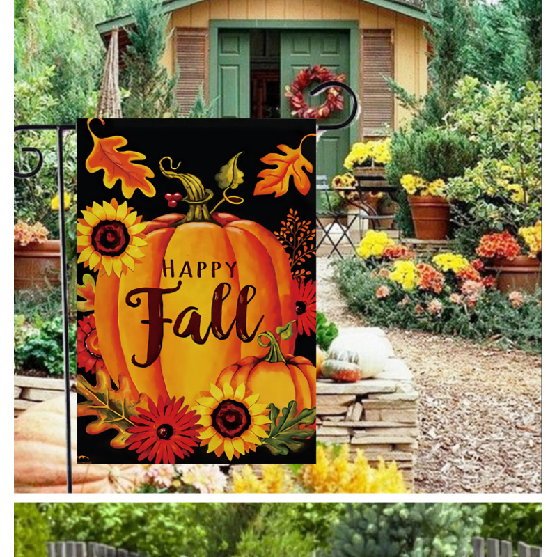 Hot Sale 100D Polyester Outdoor Garden Flag, Custom Double Sided Printing Spring Garden Flags/