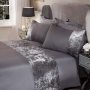 Single/Double/King/Super King Crushed Velvet Panel Band bedding set for hotels comforter, duvet cover sets dubai bedding set