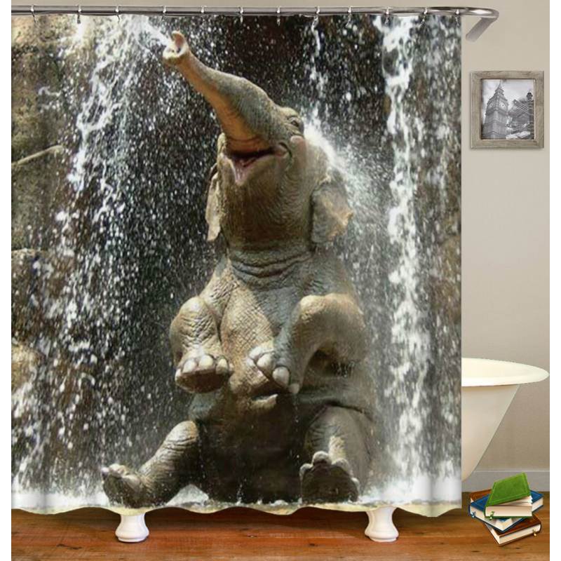 Wholesale Custom Printed Shower Curtains Luxury Black Art African American Black Girl Afro Women Print Bath Curtain For Bathroom