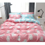 Soft Fabric Light Grey, Printing Bedding Set Microfabri Fabric/