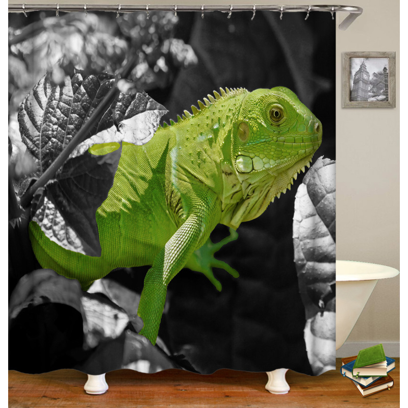 Cute Pet Design Bathroom Damp-Proof Mildew-Proof Shower Curtain Most Popular With Children Hot Sale 180*180cm Shower Curtain