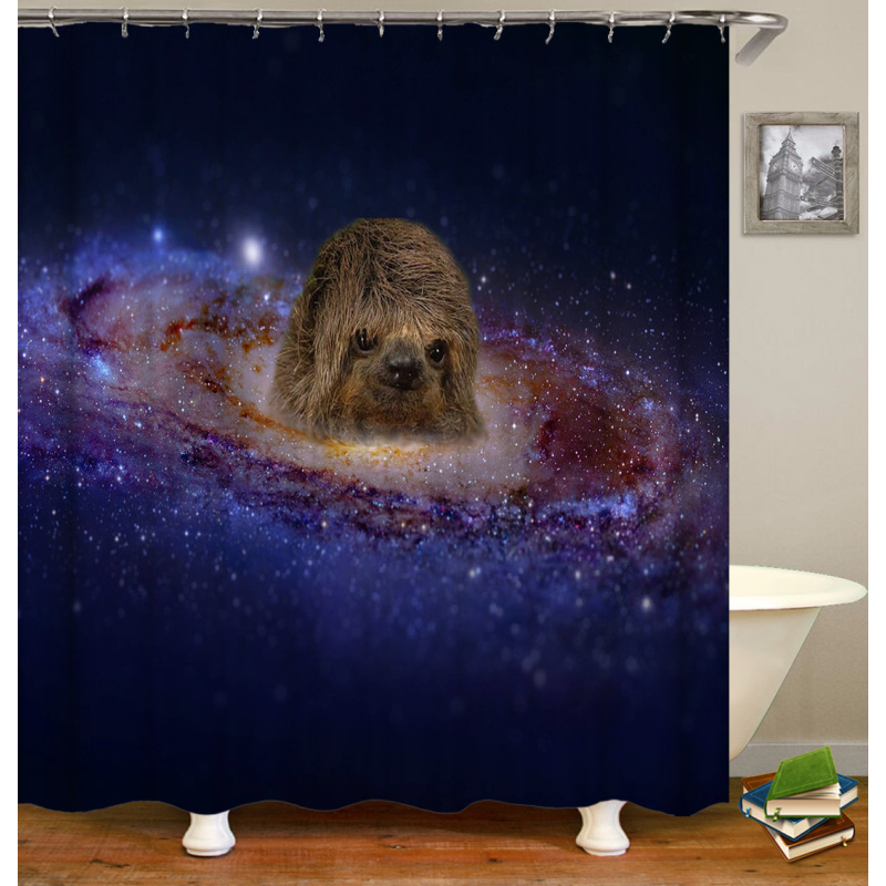 Cute Pet Design Bathroom Damp-Proof Mildew-Proof Shower Curtain Most Popular With Children Hot Sale 180*180cm Shower Curtain