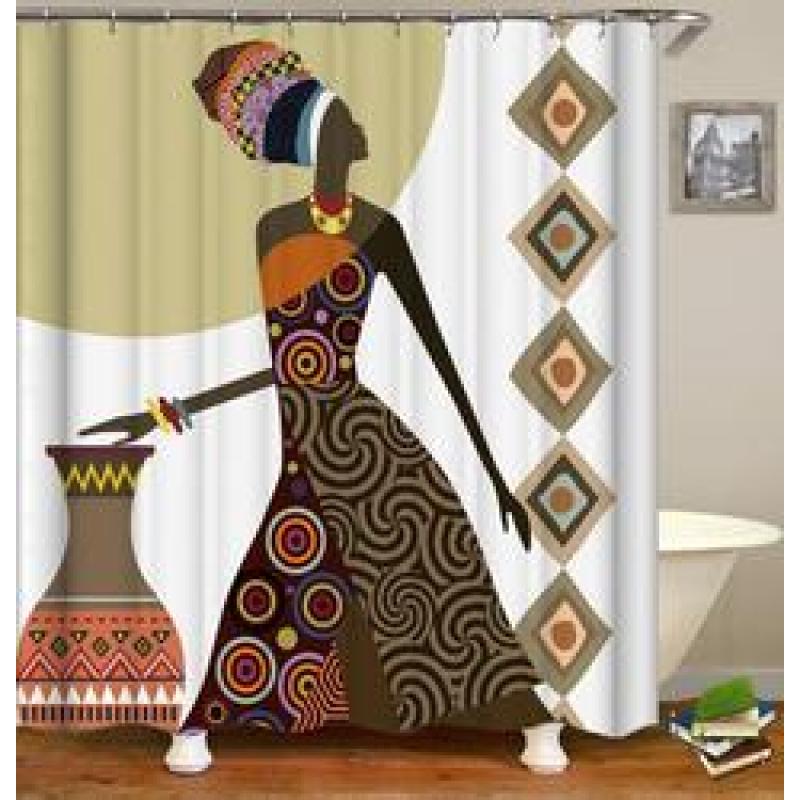 African Women Shower Curtain Children'S Bathroom,Africa Custom Print Shower Curtain/