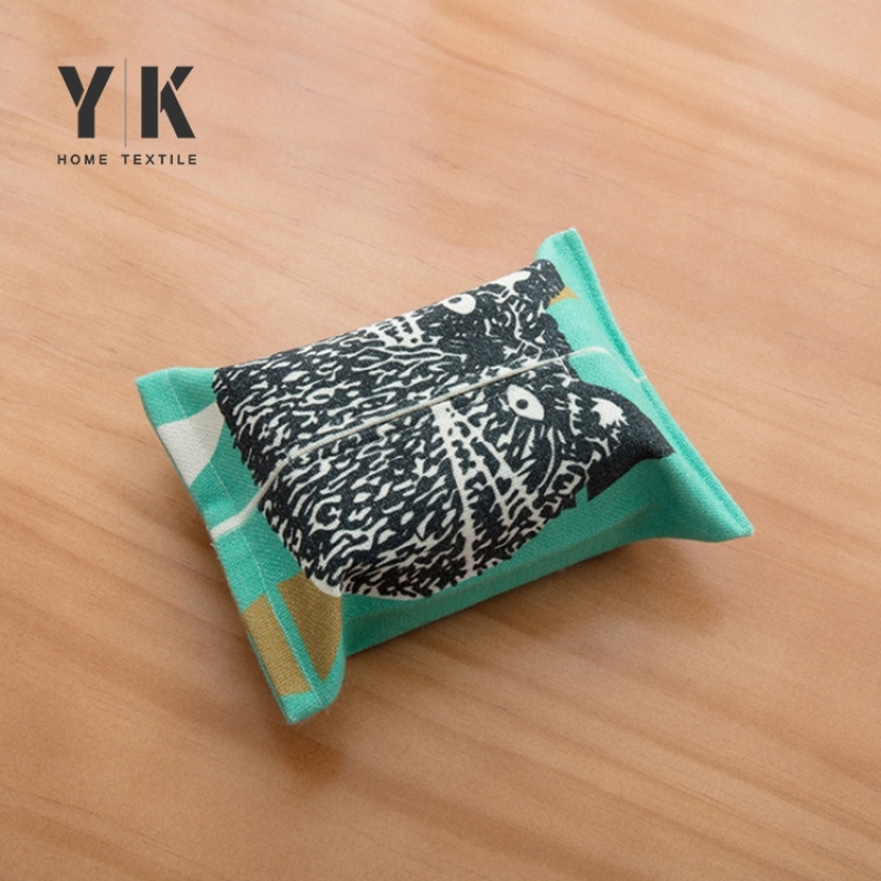 cartoon animal printing tissue paper box cover