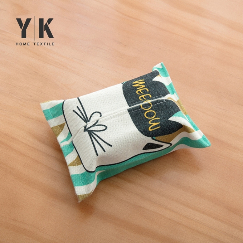 cartoon animal printing tissue paper box cover
