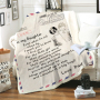 Cheap Sherpa Throw Blanket, Custom Design Love Letter Blanket/