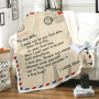 Cheap Sherpa Throw Blanket, Custom Design Love Letter Blanket/