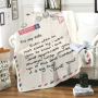 Cheap Sherpa Throw Blanket, Custom Design Love Letter Blanket/
