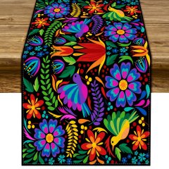 Wholesale Mexican Fiesta Themed Tablecloth For Celebration Holiday Party Kitchen Dinning Room Home Decoration