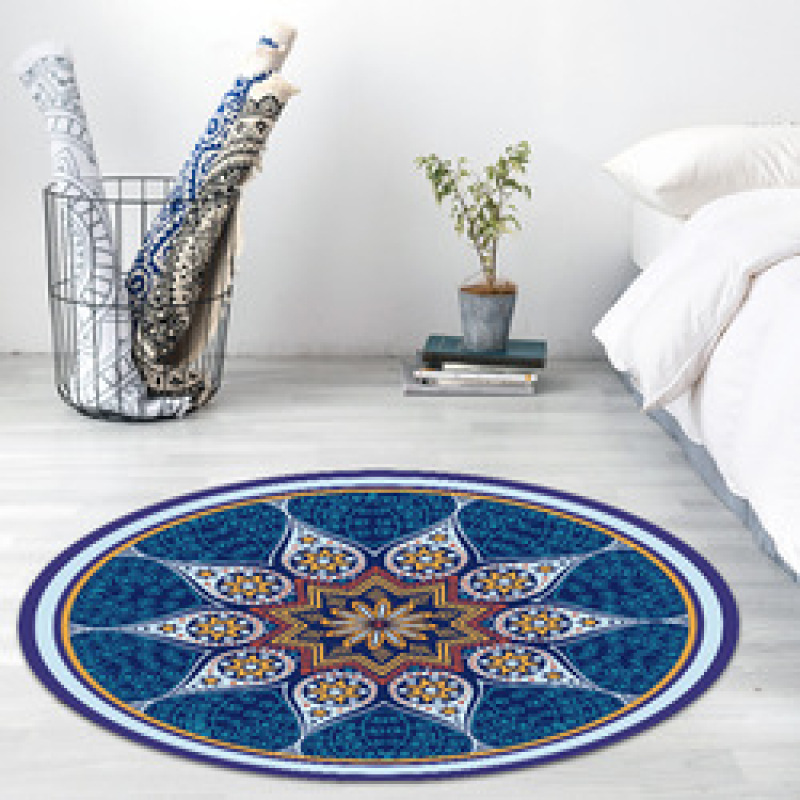Floor mat European Persian round carpet wholesale Bohemian style living room absorbent carpet/