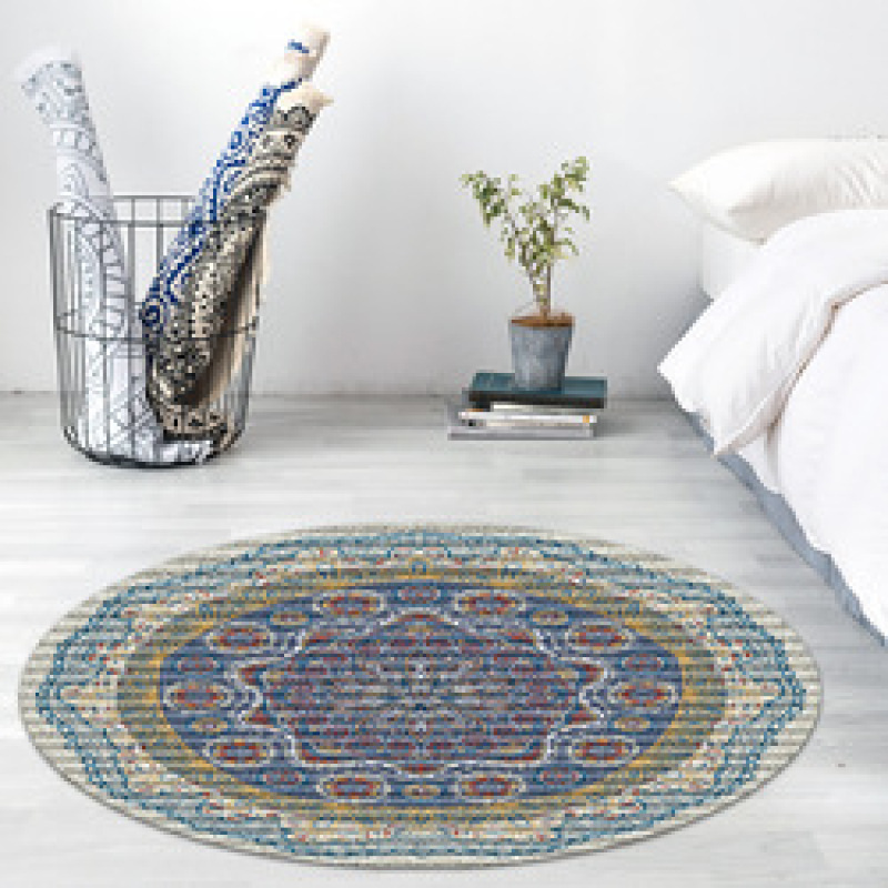 Floor mat European Persian round carpet wholesale Bohemian style living room absorbent carpet/