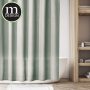 Waffle Grey Fabric Shower Curtain for Hotel and Bathroom,Customized  Bathroom Curtain Waterproof Thick Grey Shower curtain/