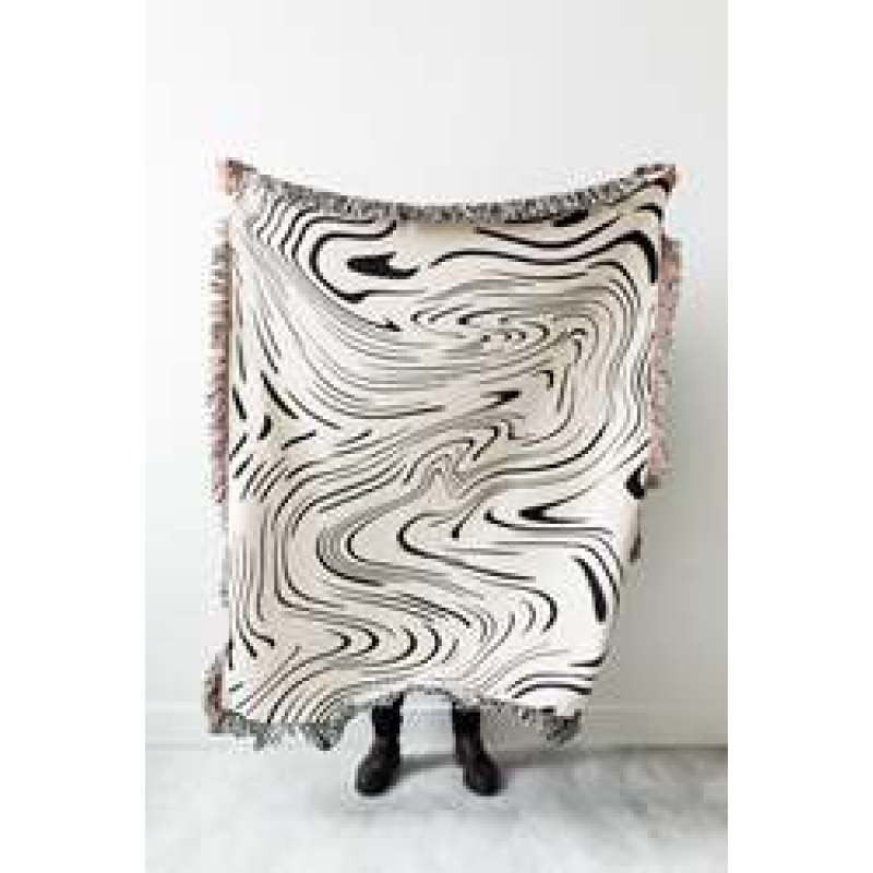 Casual Blankets Black Carpet Decoration Wave Carpet Sofa Leisure Single Tapestry Sofa  Throw Blankets /
